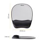 Fellowes Mouse Pad Black, Silver Fellowes Mouse Pad Black, Silver